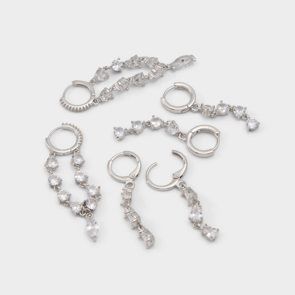 Aldo Colettee in Silver Clear Multi - Earring set Silver/clear multi