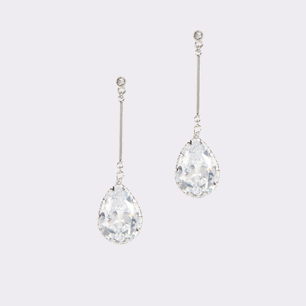 Aldo Cares Silver/Clear Multi Women's Earrings - Chandelier earrings Silver/Clear Multi