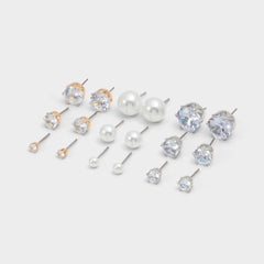 Aldo Daniellia Metallic Multi Women's Earrings - Stud earring set Metallic multi