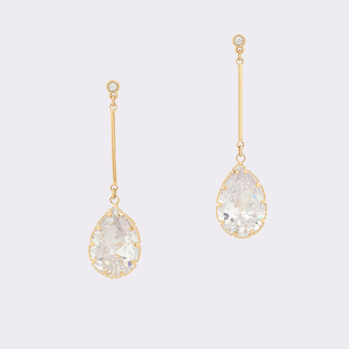 Aldo Cares Gold/Clear Multi Women's Earrings - Chandelier earrings Gold/Clear Multi