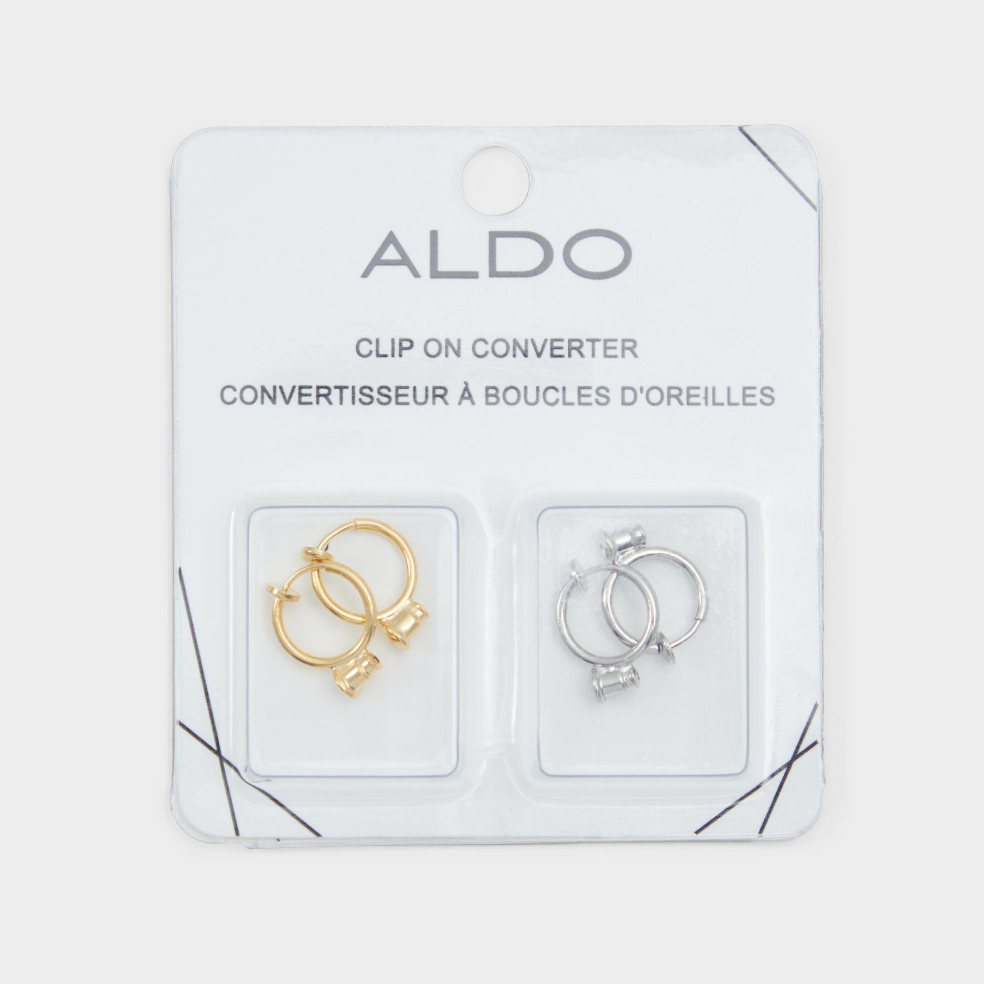Aldo Treade Metallic Multi Women's Earrings - Clip on converter Metallic Multi
