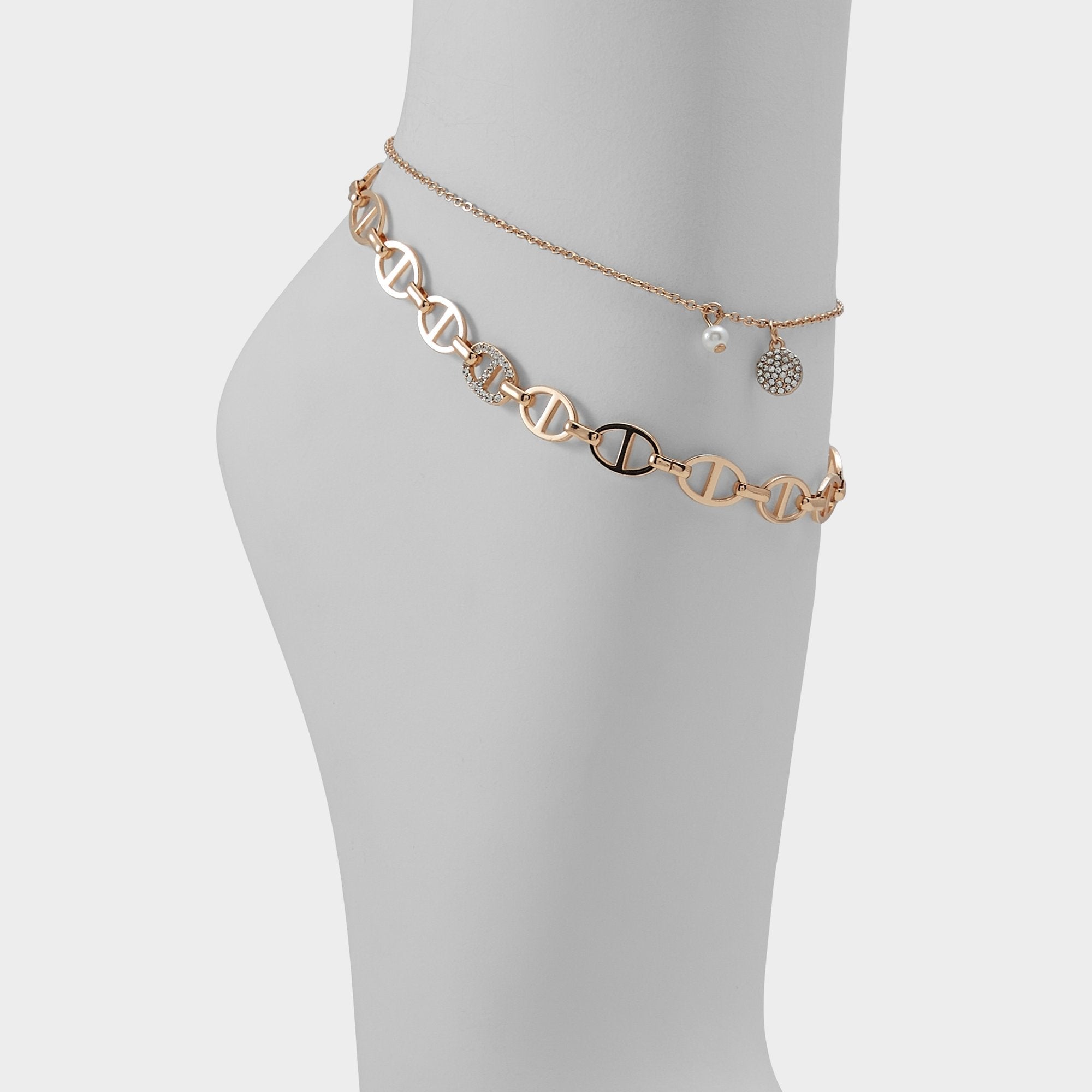 Aldo Splenndorx Gold/Clear Multi Women's Anklets - Anklet Gold/Clear Multi