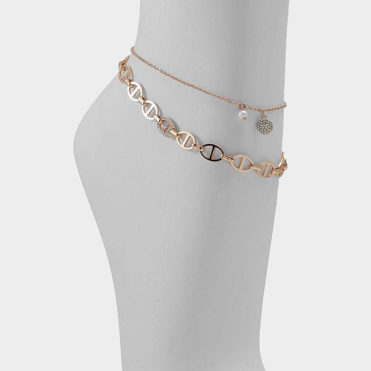 Aldo Splenndorx Gold/Clear Multi Women's Anklets - Anklet Gold/Clear Multi