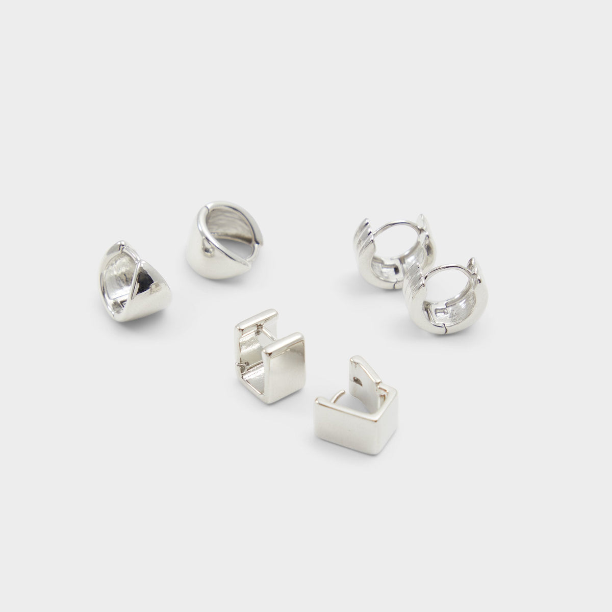 Aldo Adenariel in Silver - Huggie hoop earrings Silver