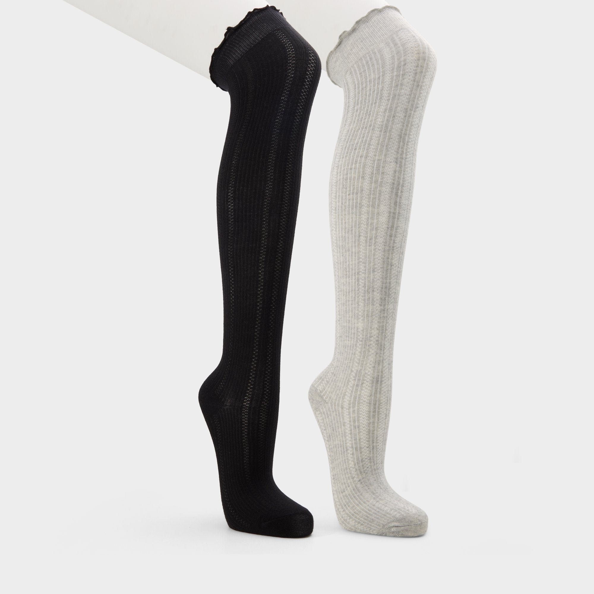 Aldo Frillie in Black White - Knee high socks Black/white
