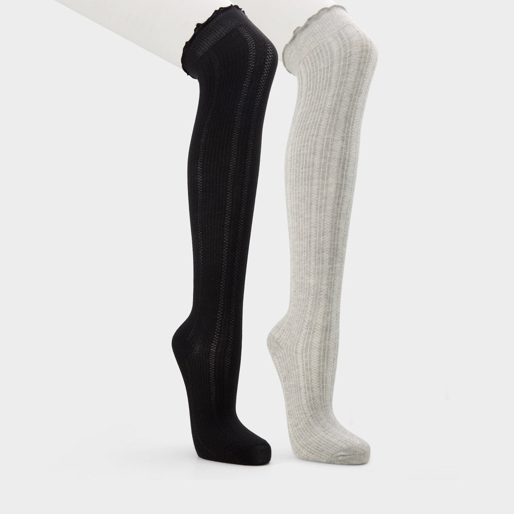 Aldo Frillie in Black White - Knee high socks Black/white