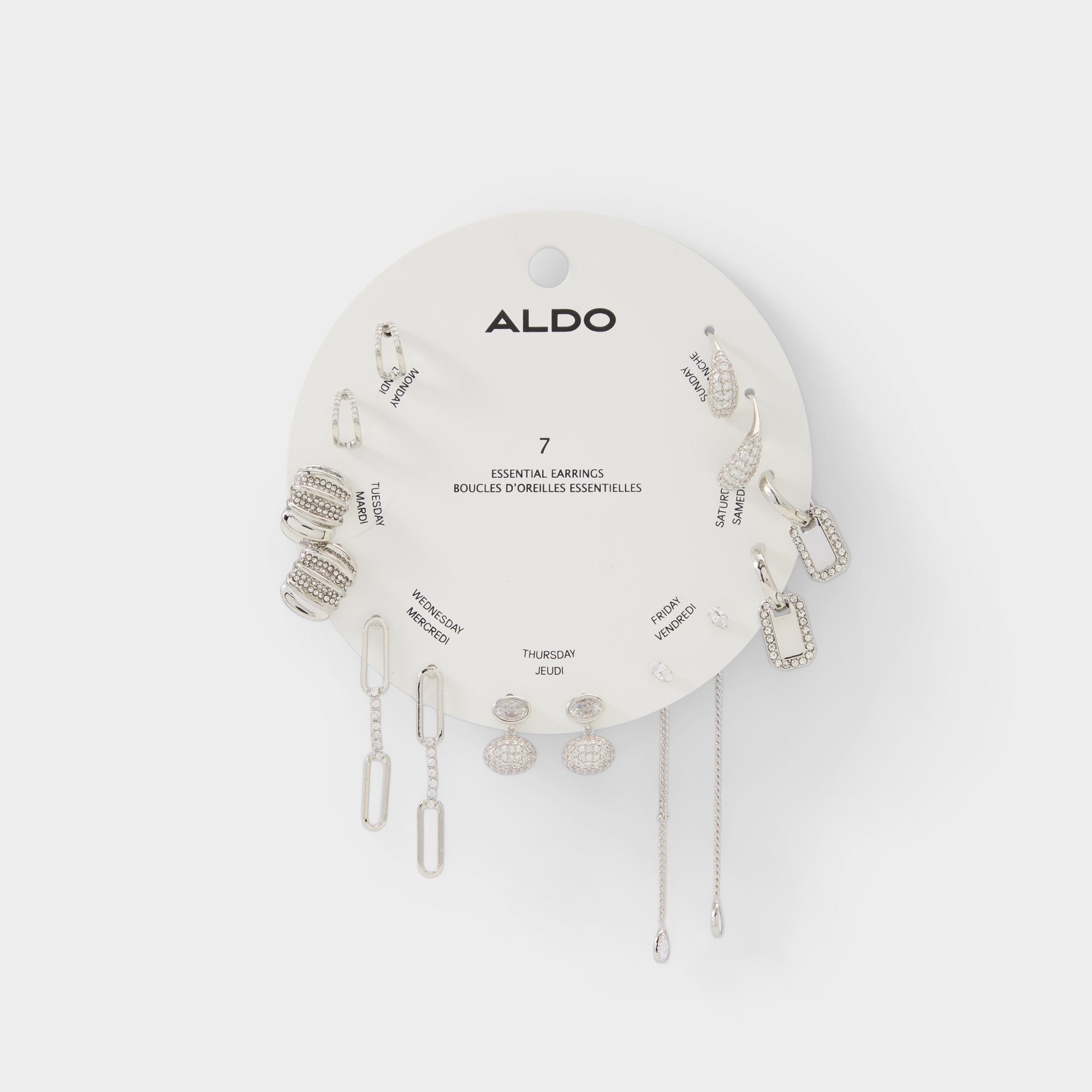 Aldo Partyessentials in Silver Clear Multi - Earring set Silver/clear multi