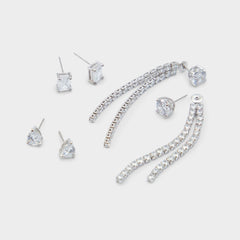 Aldo Javenalia Silver/Clear Multi Women's Earrings - Earrings Silver/Clear Multi