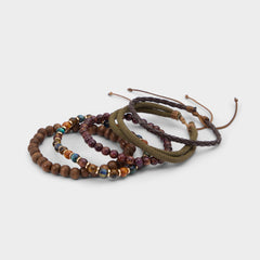 Aldo Loggann in Dark Brown - Bracelet set Dark brown