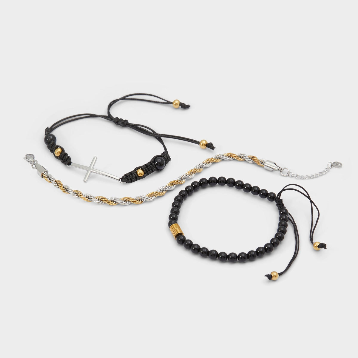 Aldo Waoron Black/Gold Multi Men's Jewelry - Bracelet Black/Gold Multi
